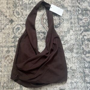 ZARA Brown Halter Top
